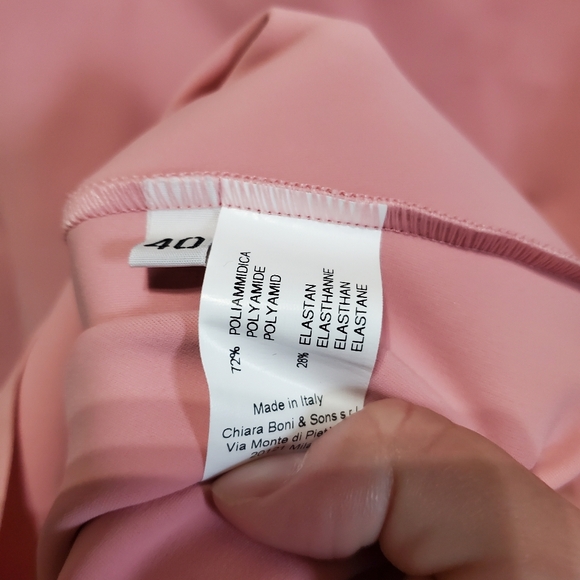 Chiara Boni Pink Off-the-Shoulder Gown with Sailor Collar - Picture 3 of 4